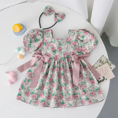 Baby girl short-sleeved jumpsuit TD11